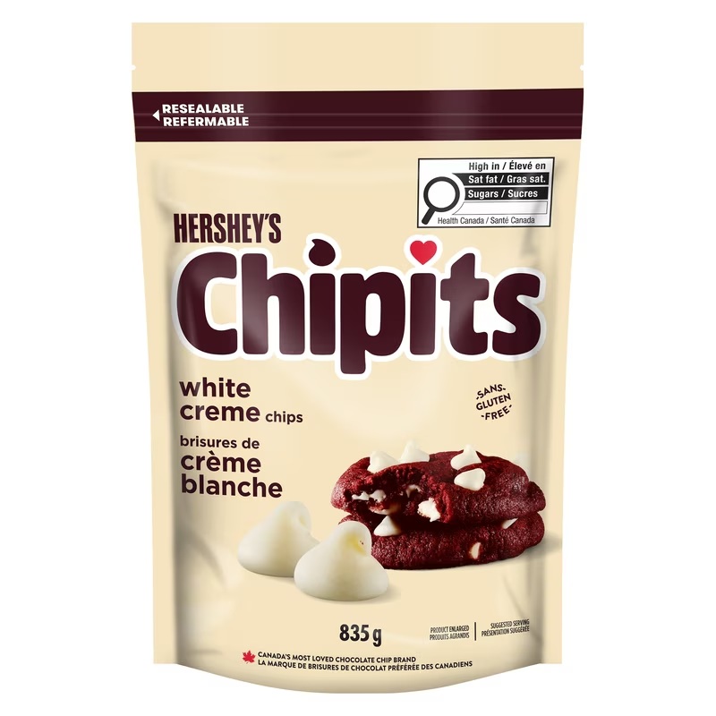 HERSHEY'S WHITE CHOCOLATE CHIPITS 835GR