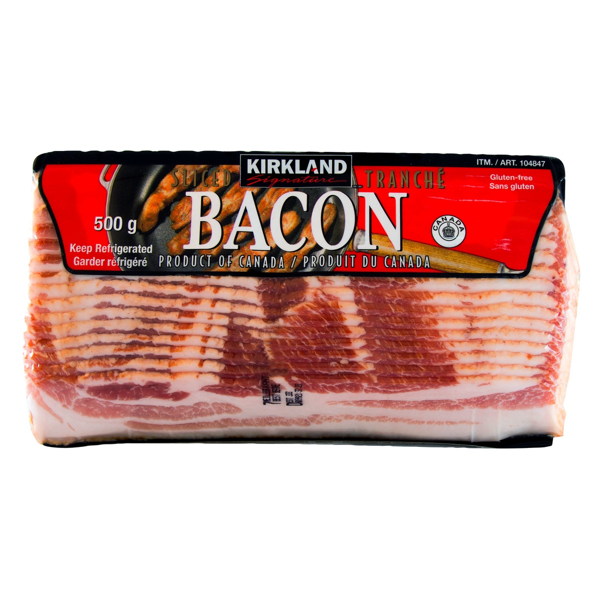 KIRKLAND SIGNATURE SLICED BACON 4 X 500 GR