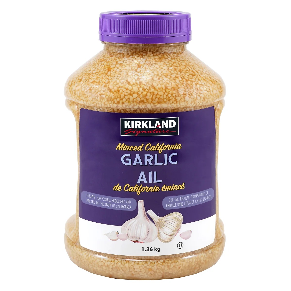 KIRKLAND SIGNATURE MINCED GARLIC 1.36 KG