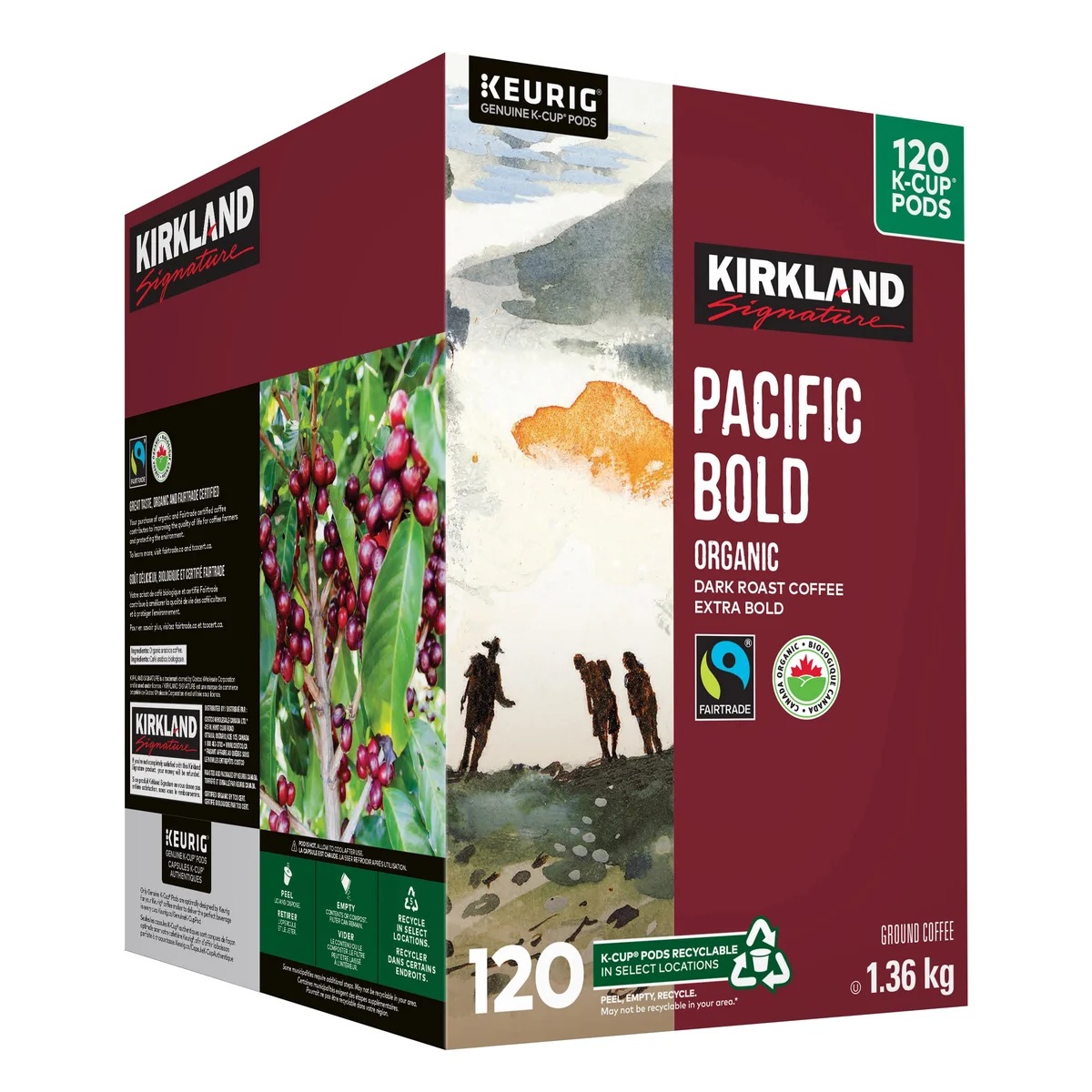 KIRKLAND SIGNATURE PACIFIC BOLD COFFEE K-CUPS 120'S