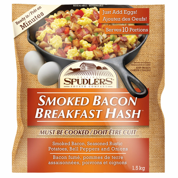SPUDLERS BREAKFAST HASH WITH BACON 1.5 KG