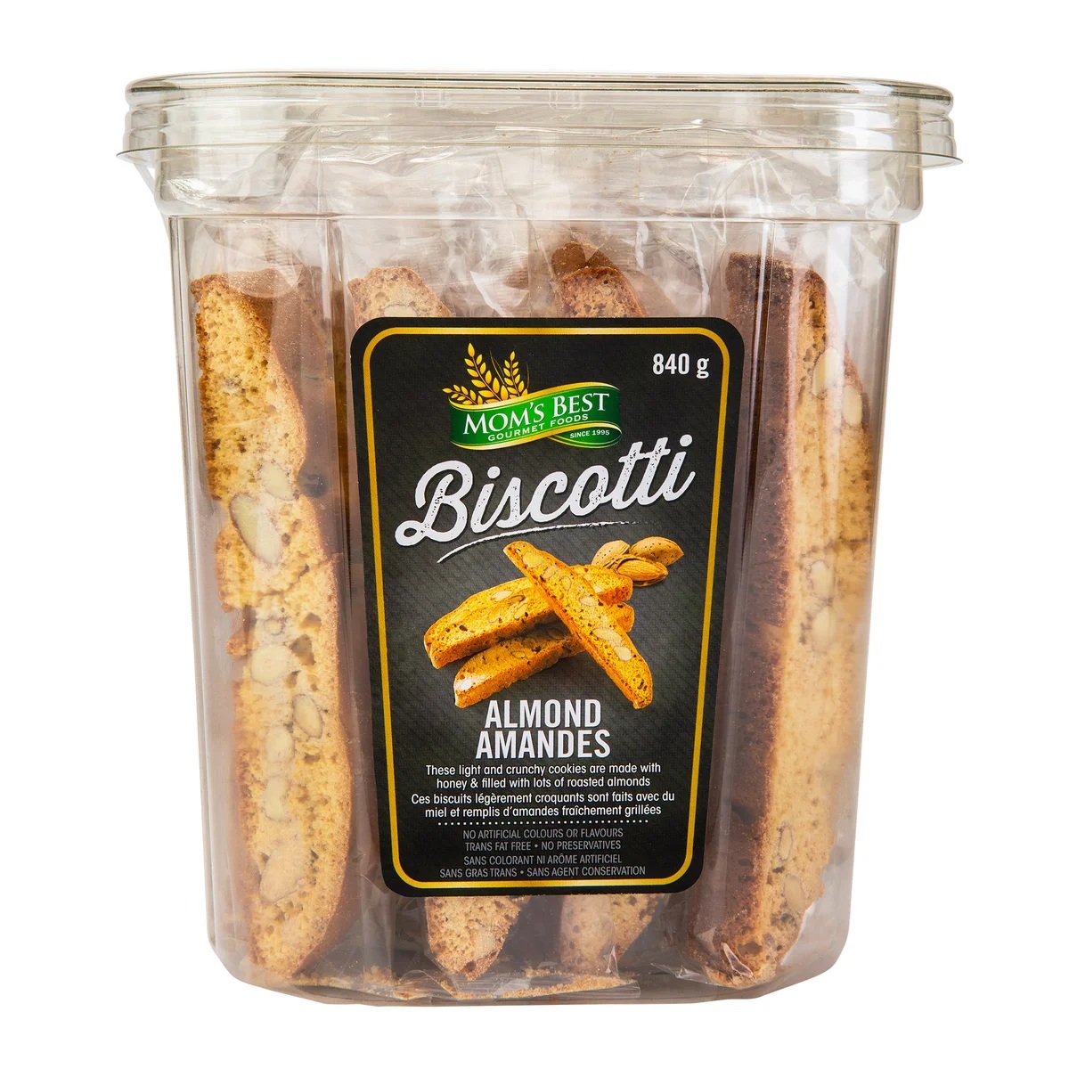 MOM'S BEST ALMOND BISCOTTI 840 GR