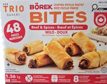TRIO BAKERY BOREK BEEF BITES 1.36 KG