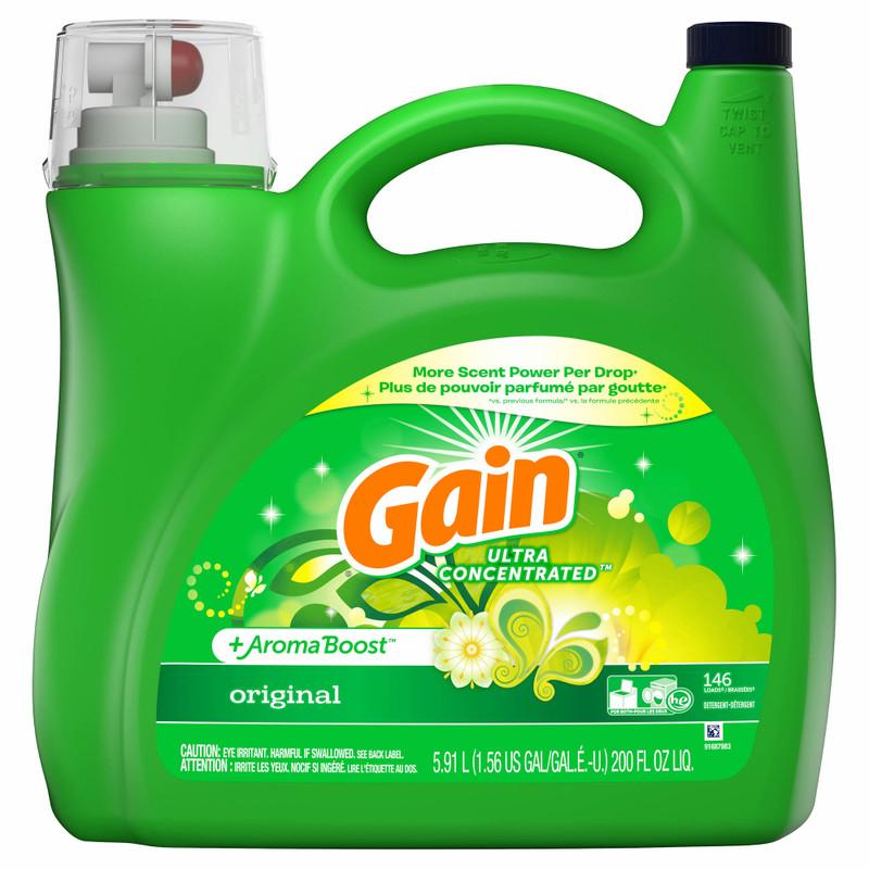 GAIN HIGH EFFICIENCY LIQUID LAUNDRY DETERGENT 146 LOADS