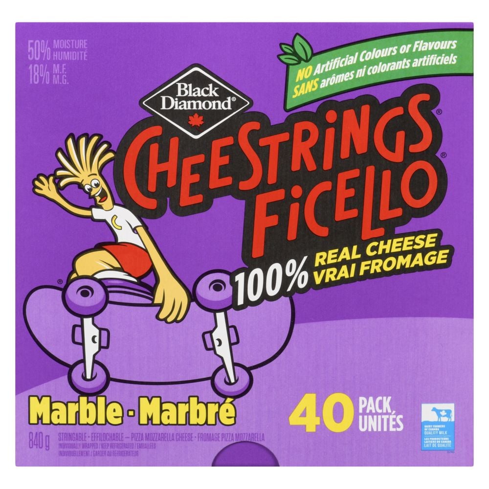 BLACK DIAMOND MARBLE CHEESESTRINGS 40 X 21G