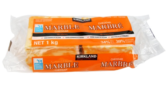 KIRKLAND SIGNATURE SLICED MARBLE CHEESE 1 KG