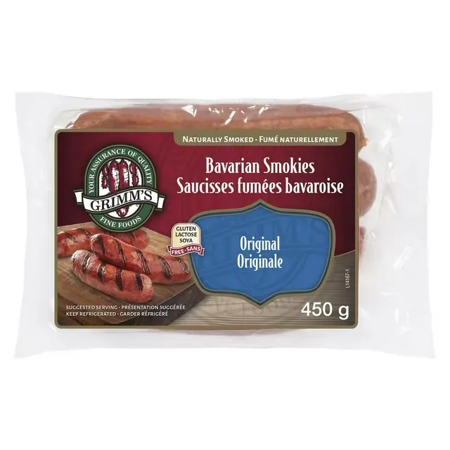 GRIMM'S BAVARIAN SMOKIE SAUSAGES 3 X 450GR