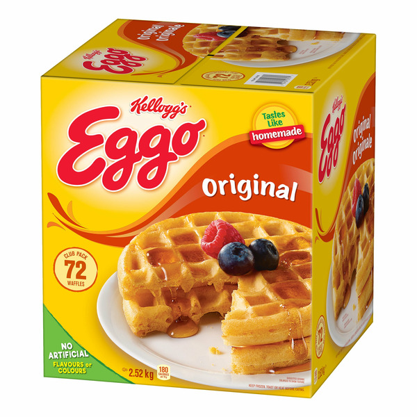 KELLOGG'S EGGO WAFFLES 72CT 2.52 KG