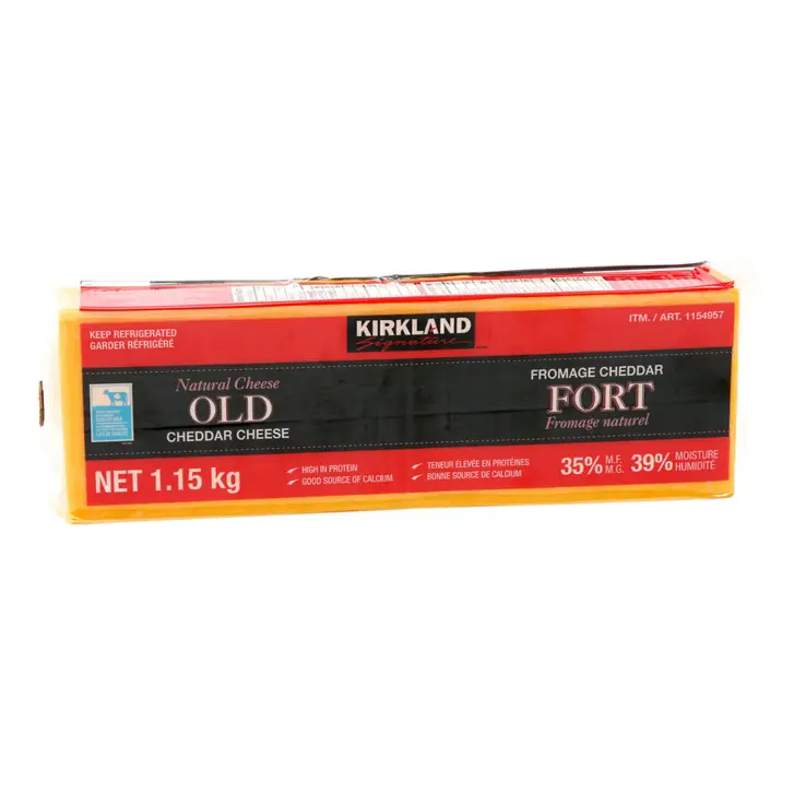 KIRKLAND SIGNATURE OLD CHEDDAR CHEESE 1.15 KG