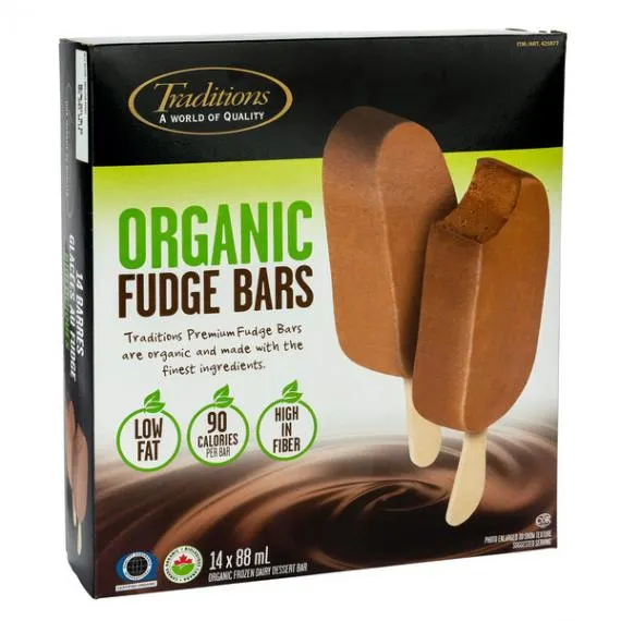 TRADITIONS ORGANIC FUDGE BARS 14 X 88 ML