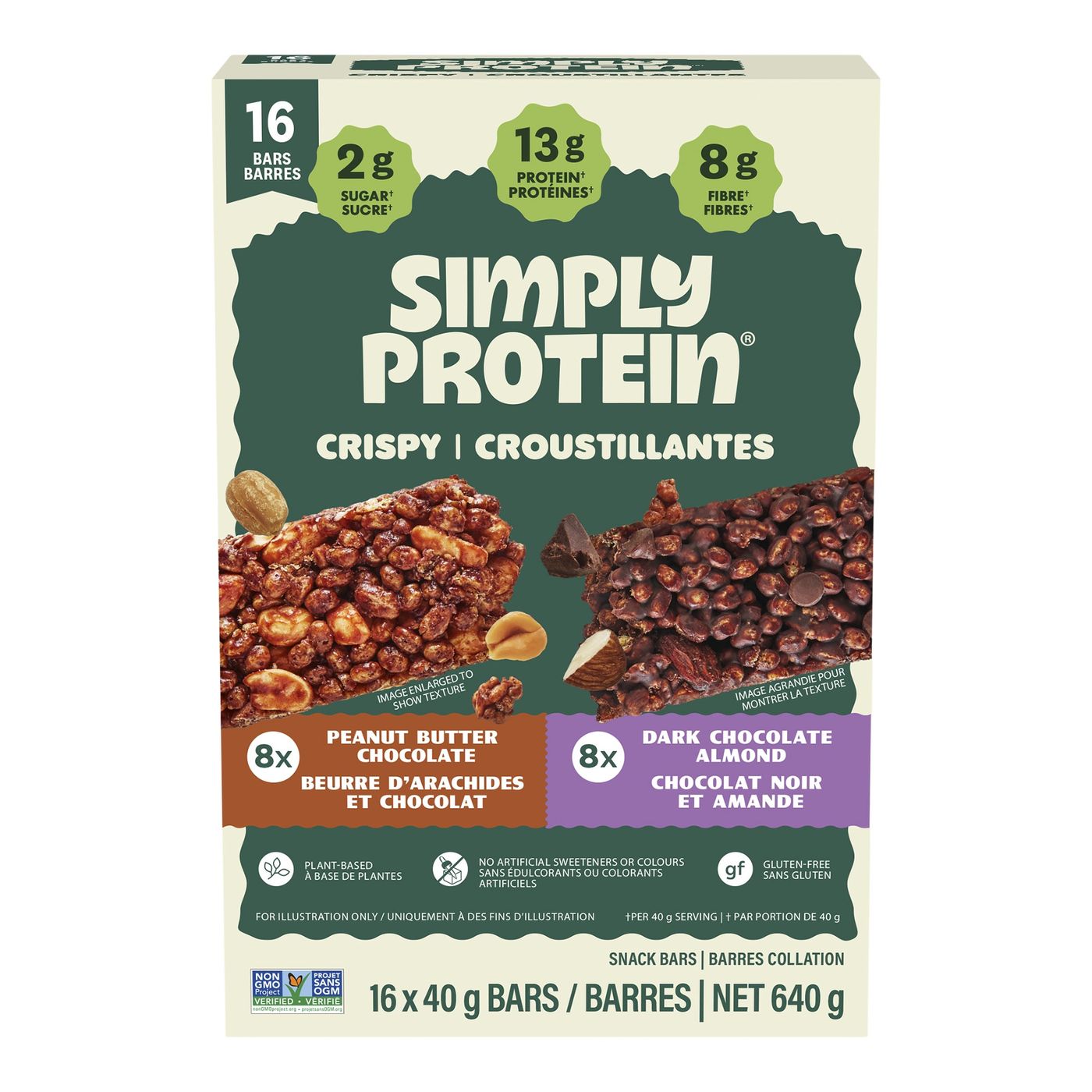 SIMPLY PROTEIN PLANT-BASED PROTEIN BARS 16 X 40G