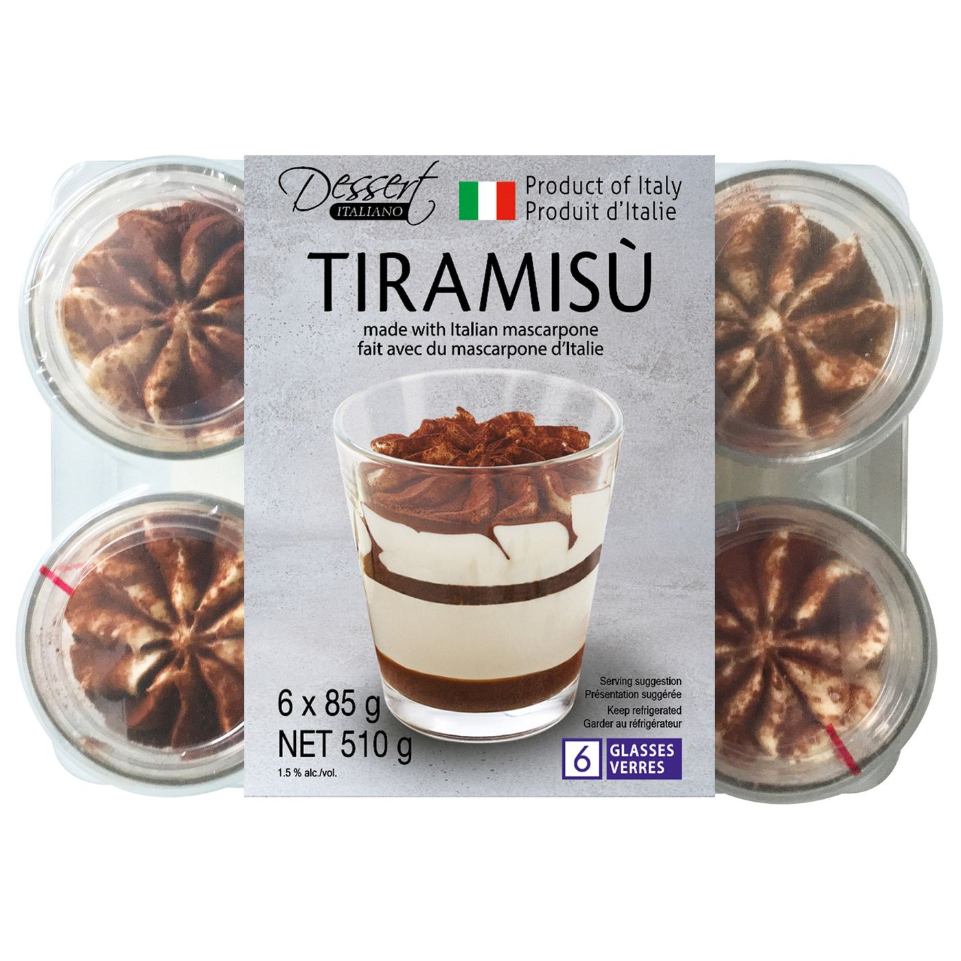 ITALIANO TIRAMISU 6 X 85 G