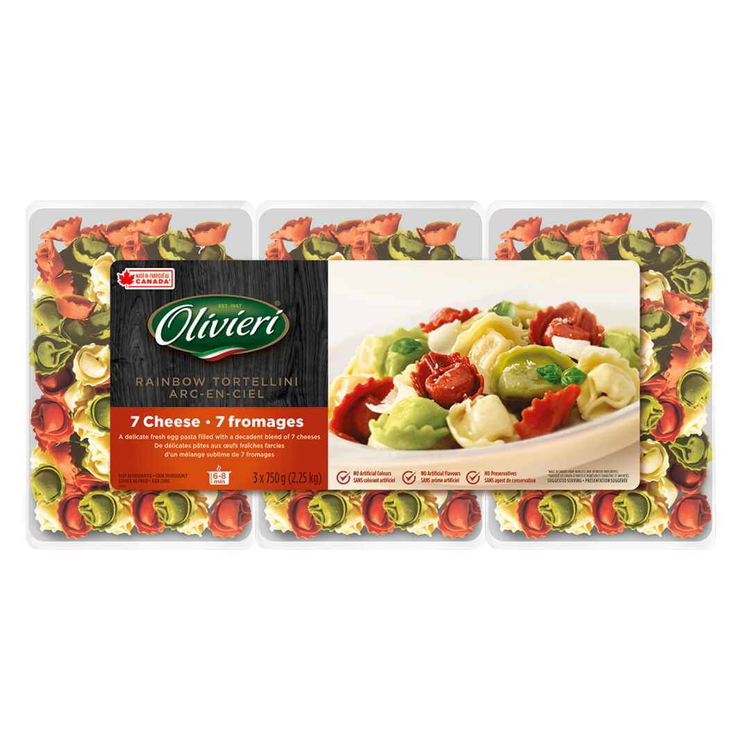 OLIVIERI RAINBOW 7 CHEESE TORTELLINI 3 X 750G