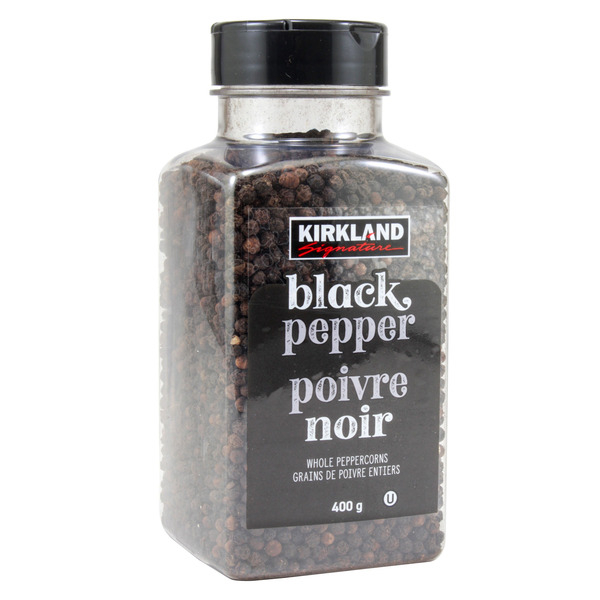 KIRKLAND SIGNATURE WHOLE BLACK PEPPER 400 GR