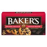 BAKER'S SEMI SWEET CHOCOLATE SQUARES 225 G