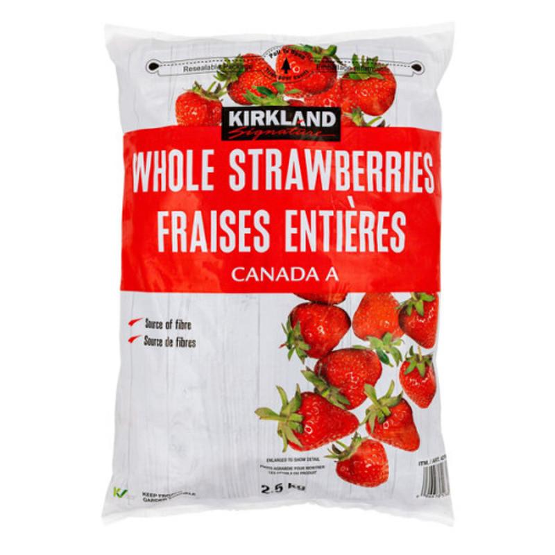 KIRKLAND SIGNATURE ORGANIC FROZEN STRAWBERRIES 2 KG