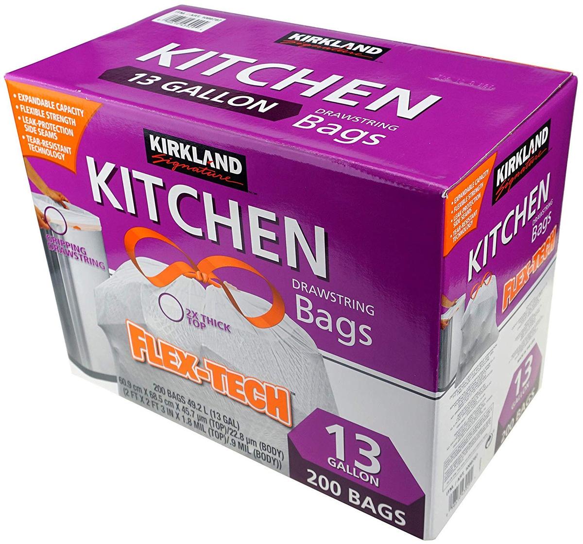 KIRKLAND SIGNATURE 24" x 27" GARBAGE BAGS 200'S
