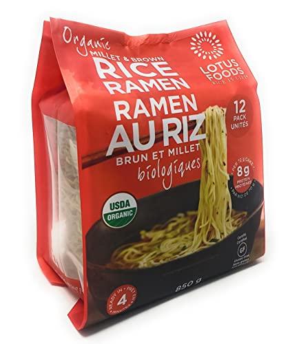 LOTUS FOODS ORGANIC MILLET & BROWN RICE RAMEN NOODLES 850GR