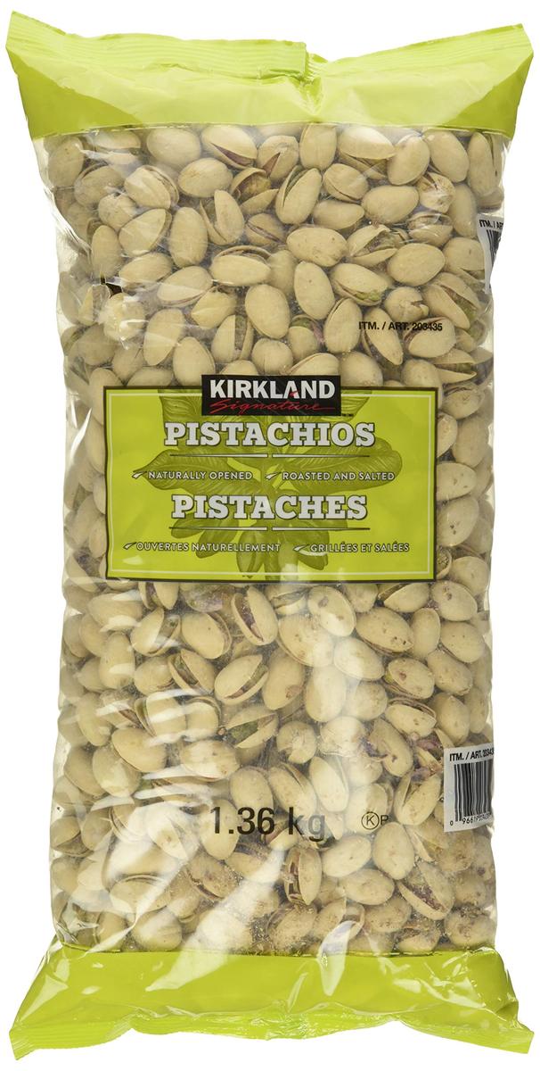 KIRKLAND SIGNATURE ROASTED SALTED PISTACHIOS 1.36 KG