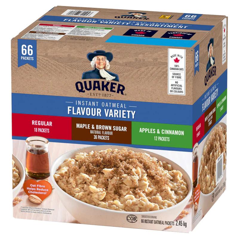 QUAKER INSTANT OATMEAL FAMILY PACK 66 'S