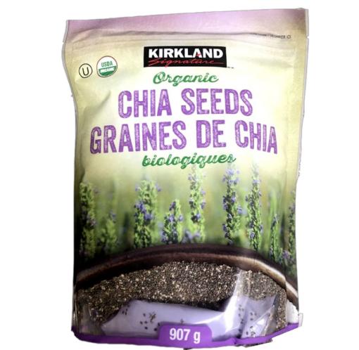 KIRKLAND SIGNATURE ORGANIC CHIA SEEDS 1.36 KG