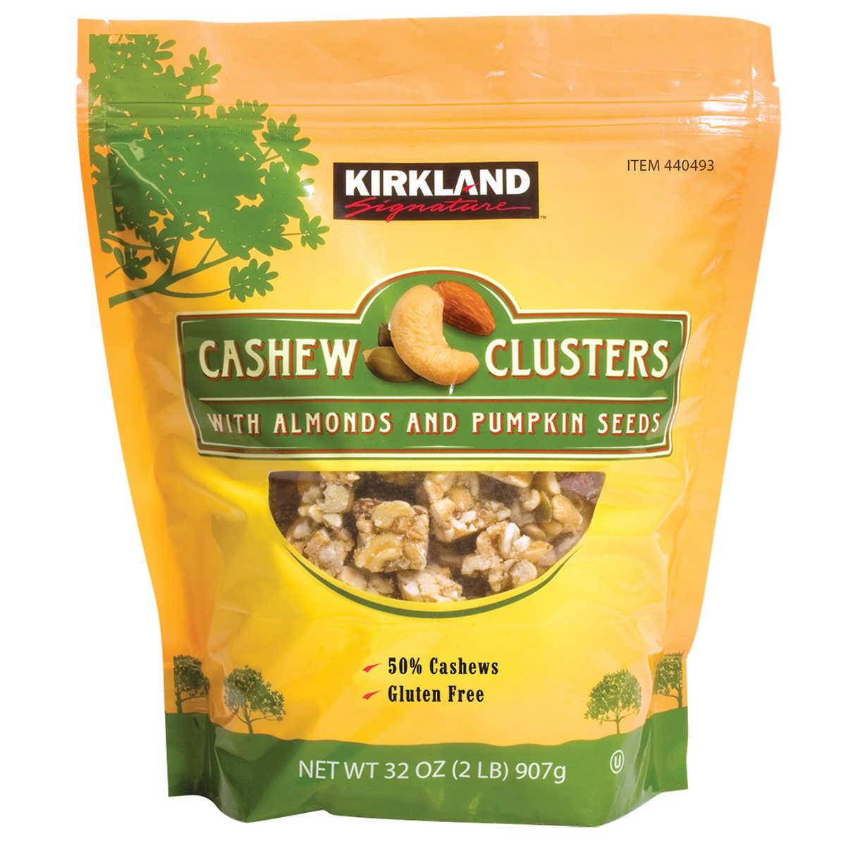 KIRKLAND SIGNATURE CASHEW CLUSTERS 907 G