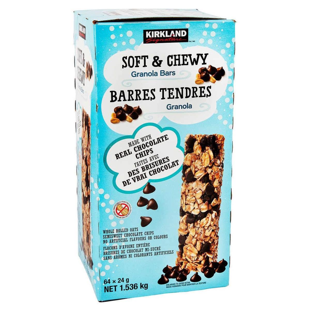 KIRKLAND SIGNATURE SOFT & CHEWY GRANOLA BARS 64 X 24 GR
