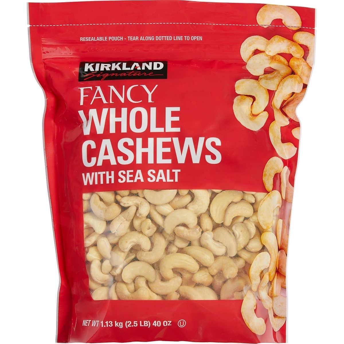KIRKLAND SIGNATURE SALTED CASHEWS 1.13 KG