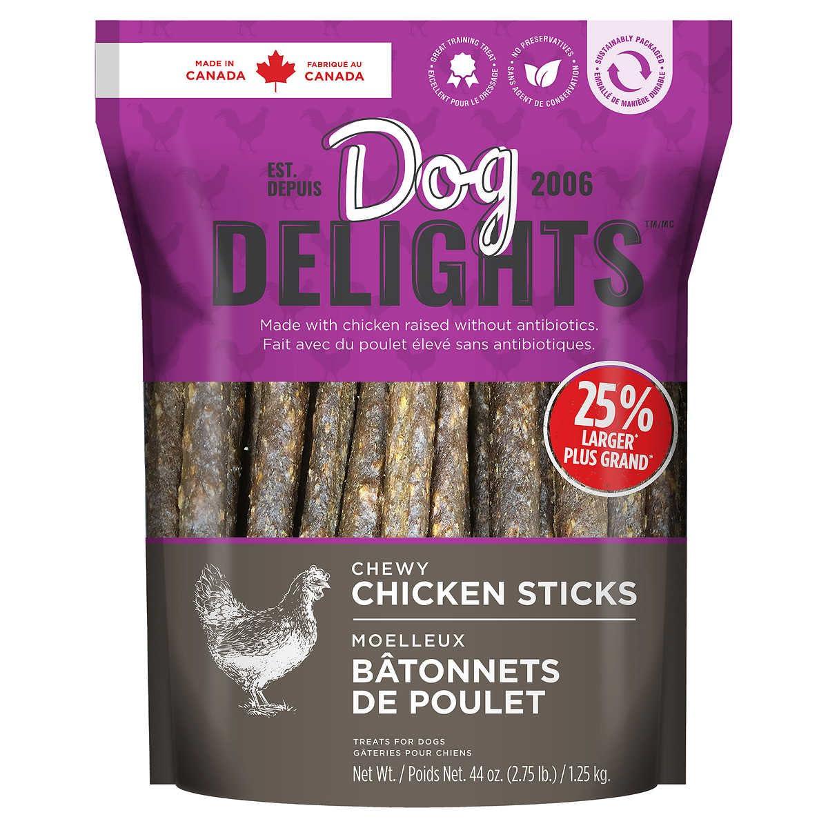 DOG DELIGHTS CHICKEN STICK DOG TREATS 1.25KG