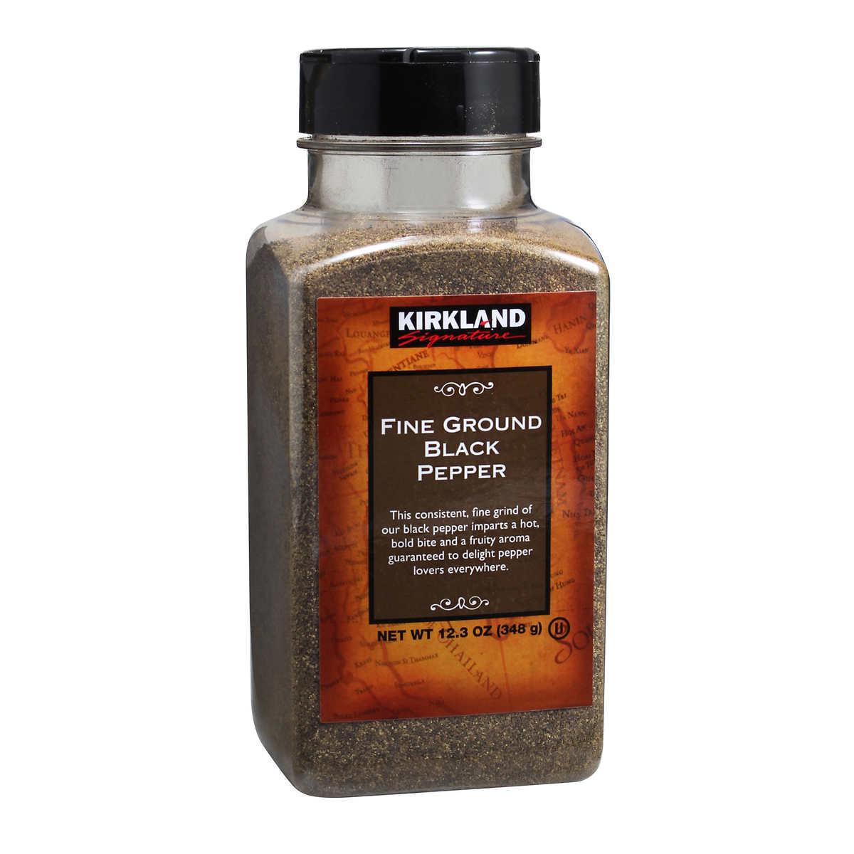 KIRKLAND SIGNATURE FINE GROUND BLACK PEPPER 348 GR